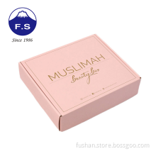 Pink Folding Customized Packaging Fancy Wig Packaging Box